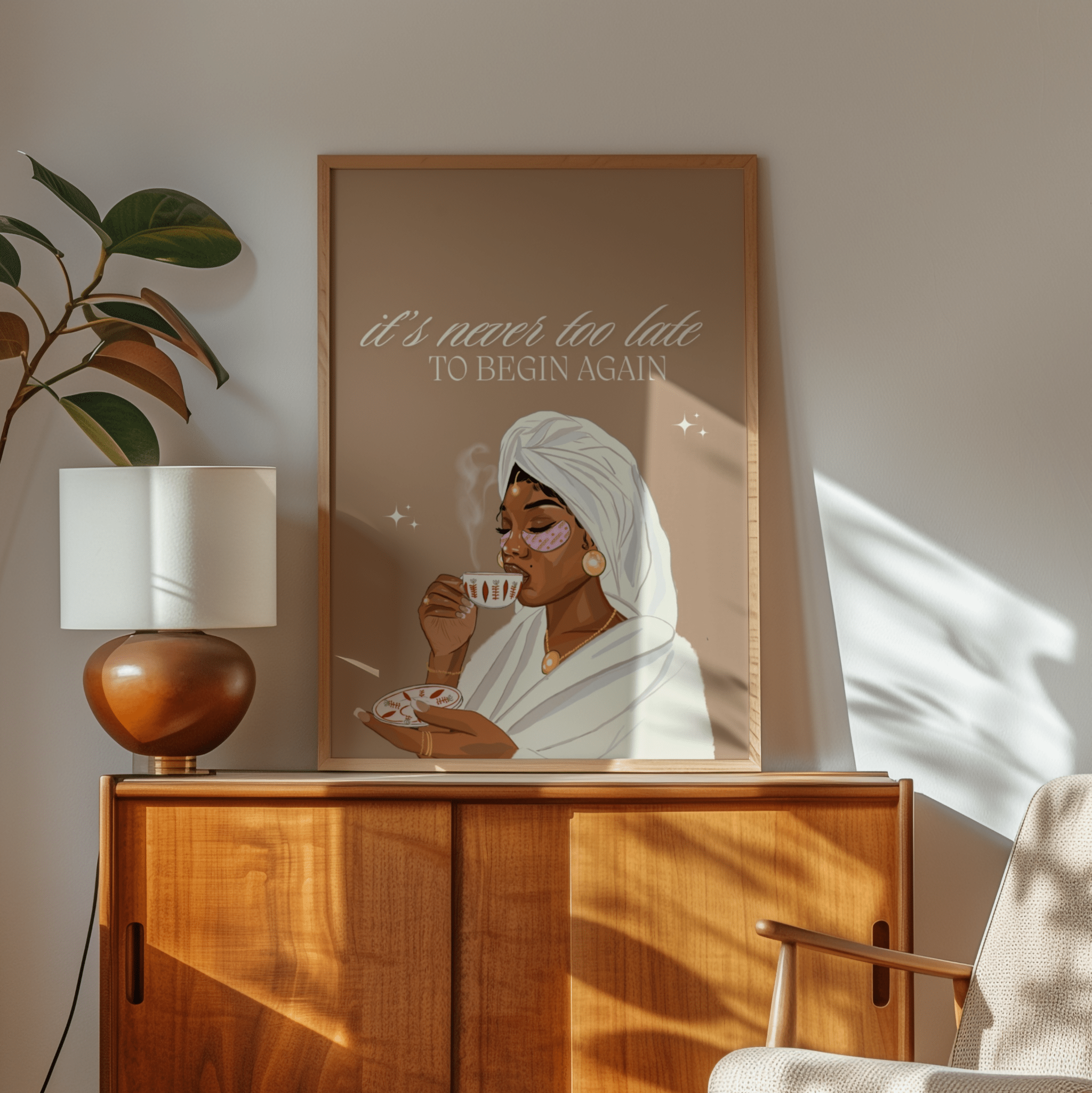 It's Never Too Late to Begin Again - Matte Vertical Posters